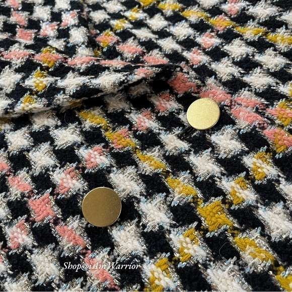 J.Crew Collection large check houndstooth double breasted coat *shop@iamwarrior - Picture 14 of 16